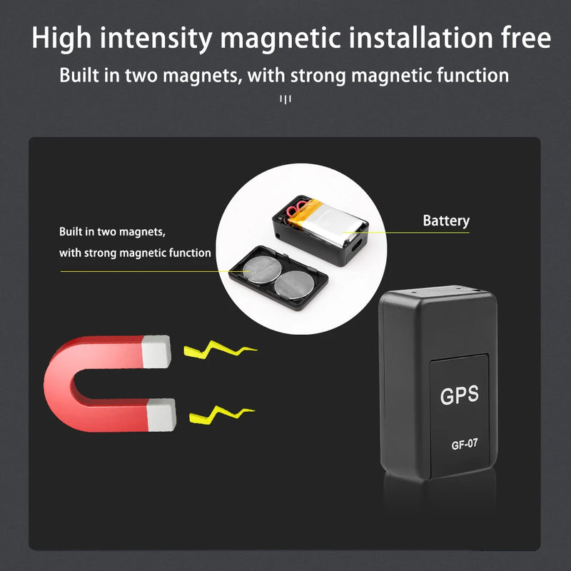 GF07 GPS Magnetic GPS Tracker For Motorcycle Para Carro Car Child Trackers Locator Systems Mini Bike GPRS Tracker