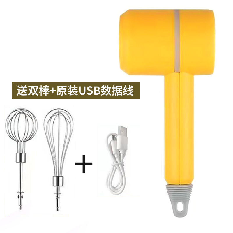 Wireless egg beater two-in-one auxiliary food machine baking small mini mixer automatic egg beater cream sender