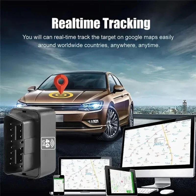 Vehicle Real-time GPS Tracking with OBD Portable Tracker Monitoring Tool 4g Car Mounted Anti-Theft Wireless Car Locator