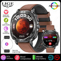 2025 New AI Medical Diagnosis Blood Lipids Uric Acid HRV Monitor Smart Watch Men ECG+PPG NFC Bluetooth Call Health Smartwatch