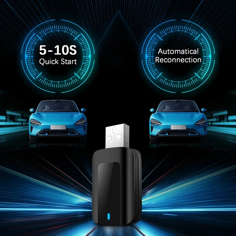 NEW 2IN1 Wireless CarPlay Android Auto Wireless Adapter Smart Mini Box Plug And Play WiFi Fast Connect Universal For VW Nissan