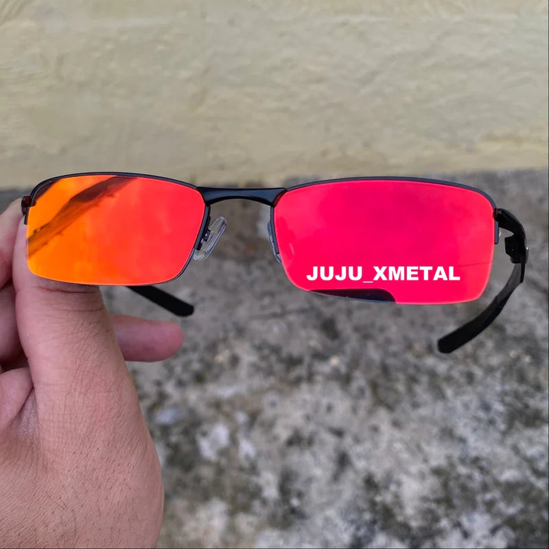 Óculos de Sol Masculino Sport Estilo Mc Ciclismo  Lentes Pretas Metal Premium