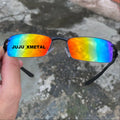 Óculos de Sol Masculino Sport Estilo Mc Ciclismo  Lentes Pretas Metal Premium