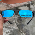 Óculos de Sol Masculino Sport Estilo Mc Ciclismo  Lentes Pretas Metal Premium