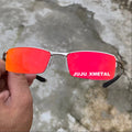 Óculos de Sol Masculino Sport Estilo Mc Ciclismo  Lentes Pretas Metal Premium