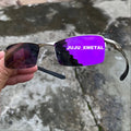 Óculos de Sol Masculino Sport Estilo Mc Ciclismo  Lentes Pretas Metal Premium